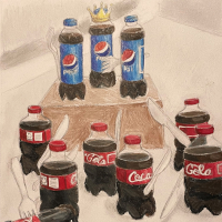 thumbnail for a Coke vs Pepsi drawing